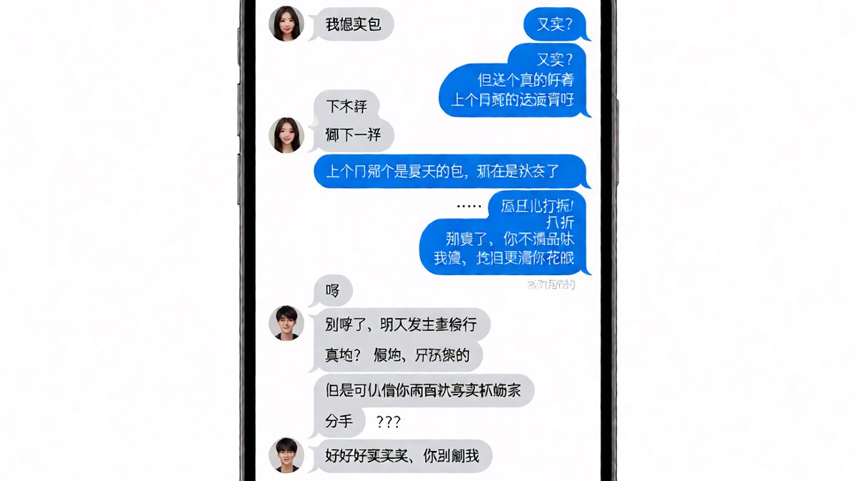 从买包到借钱再到分手，只差一个玩笑