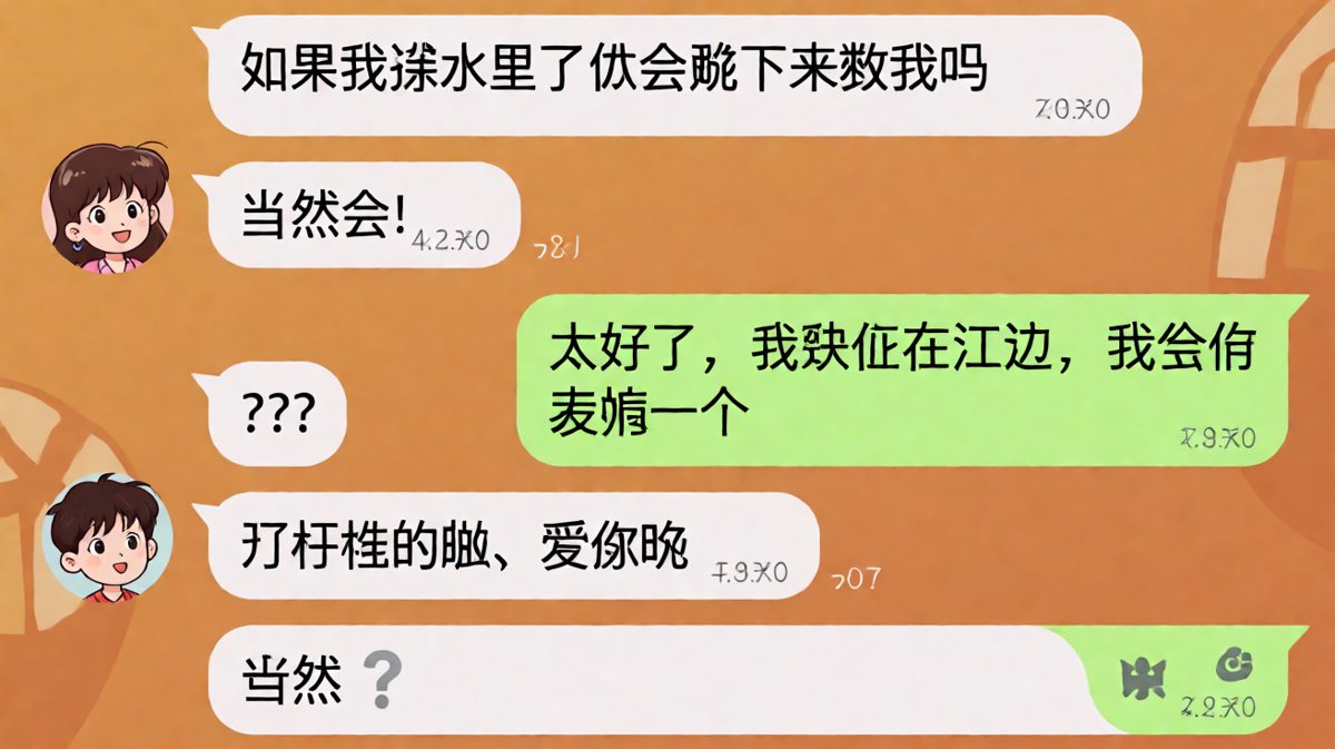 女朋友的爱，吓死人