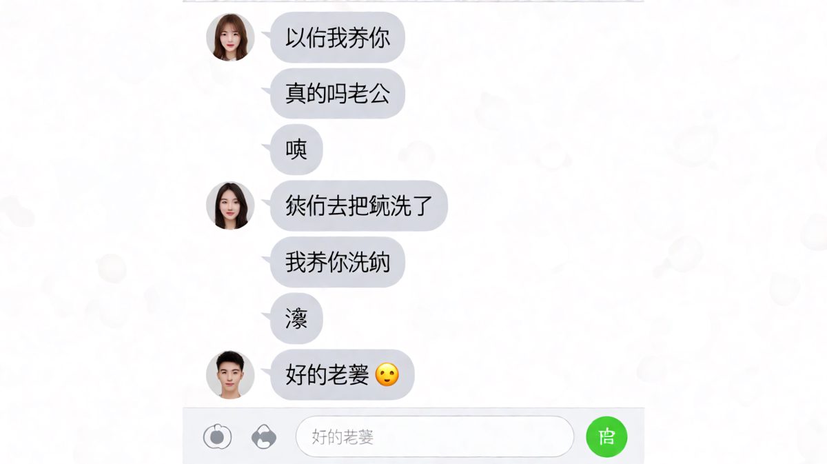 承诺养你下一秒变打工仔，男生的「我养你洗碗」堪称神回复