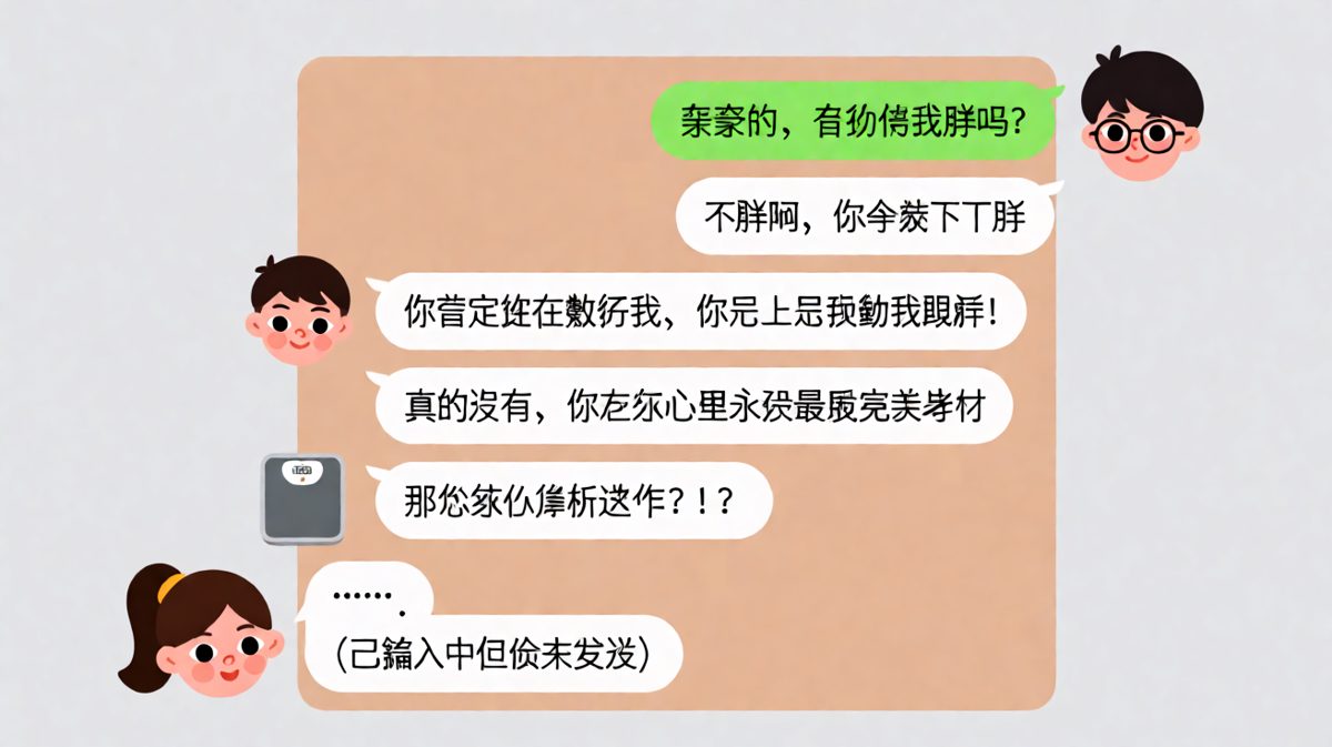 男生试图通过，结果掉进女生精心设计的体重陷阱。