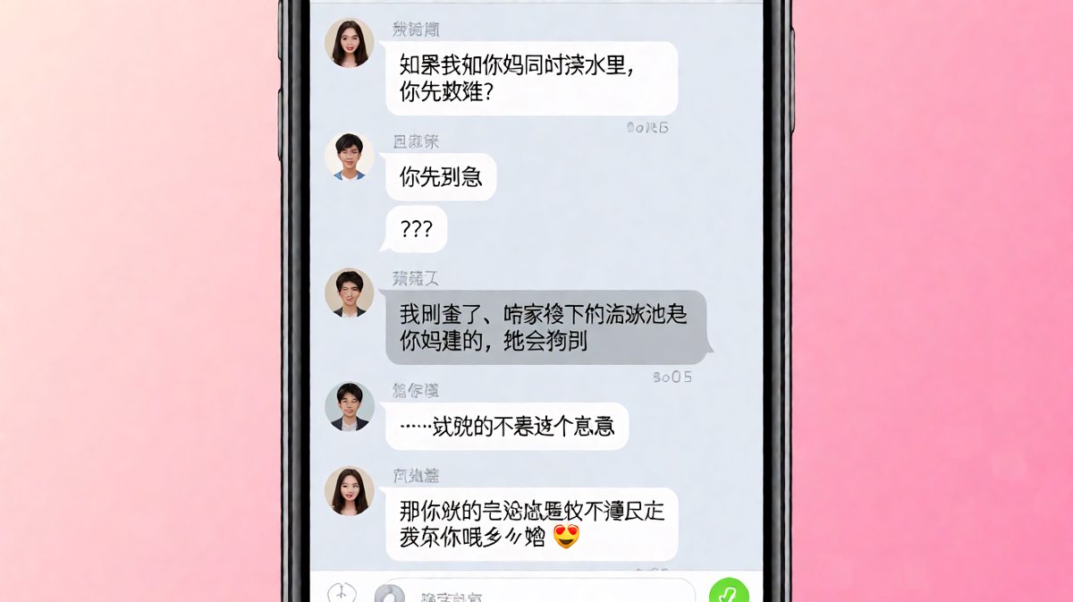 送命题被男生用泳池歪解成功化解