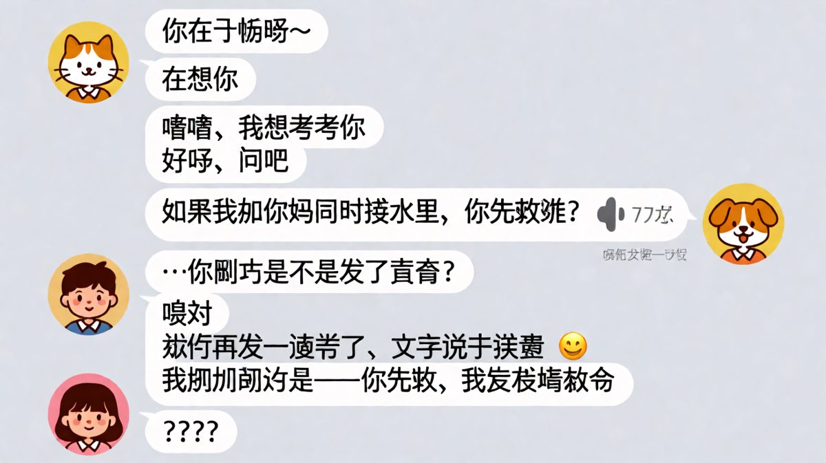 当求生欲变成求生技能，语音回复的反转让对方笑到沉默。