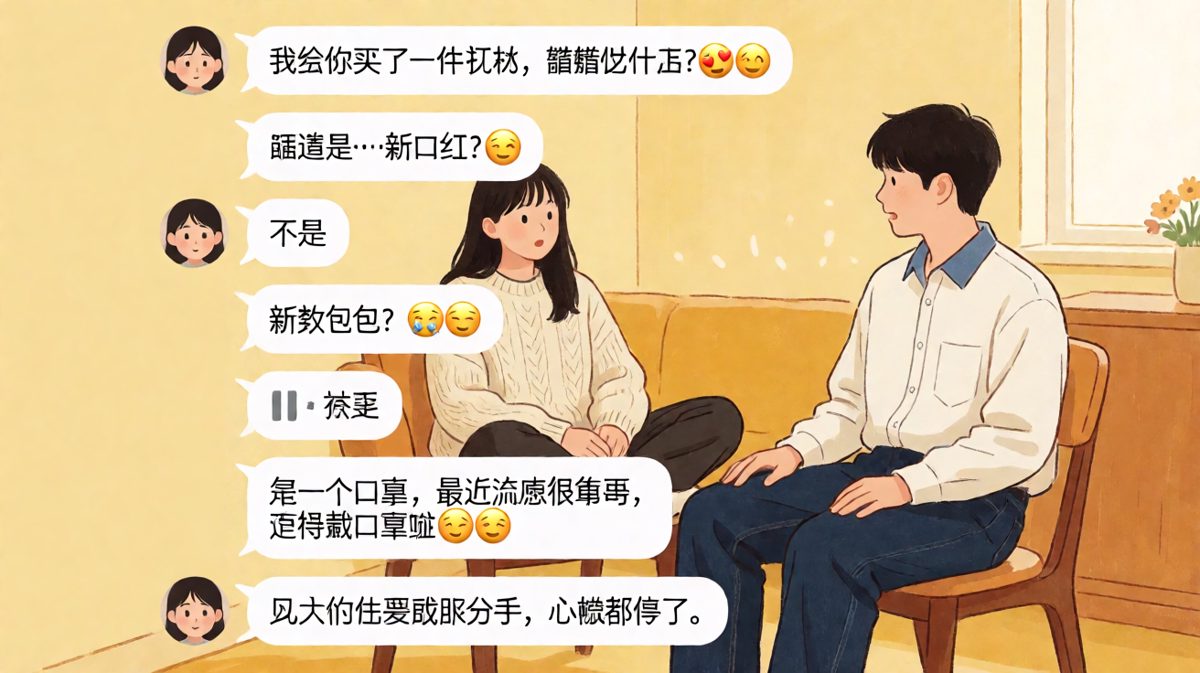 女生精心准备流感防护礼物，男生却脑补了一出分手大戏