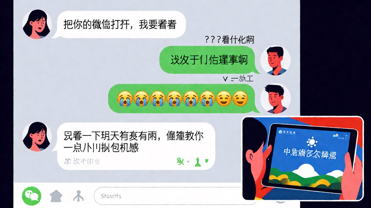 一场「查手机」风波，原来只是想看天气预报。