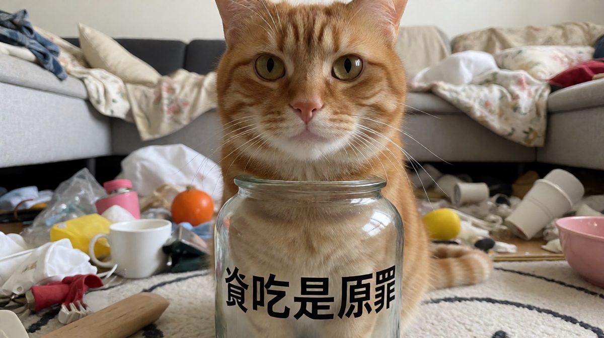 好奇心害死猫，罐子卡住头