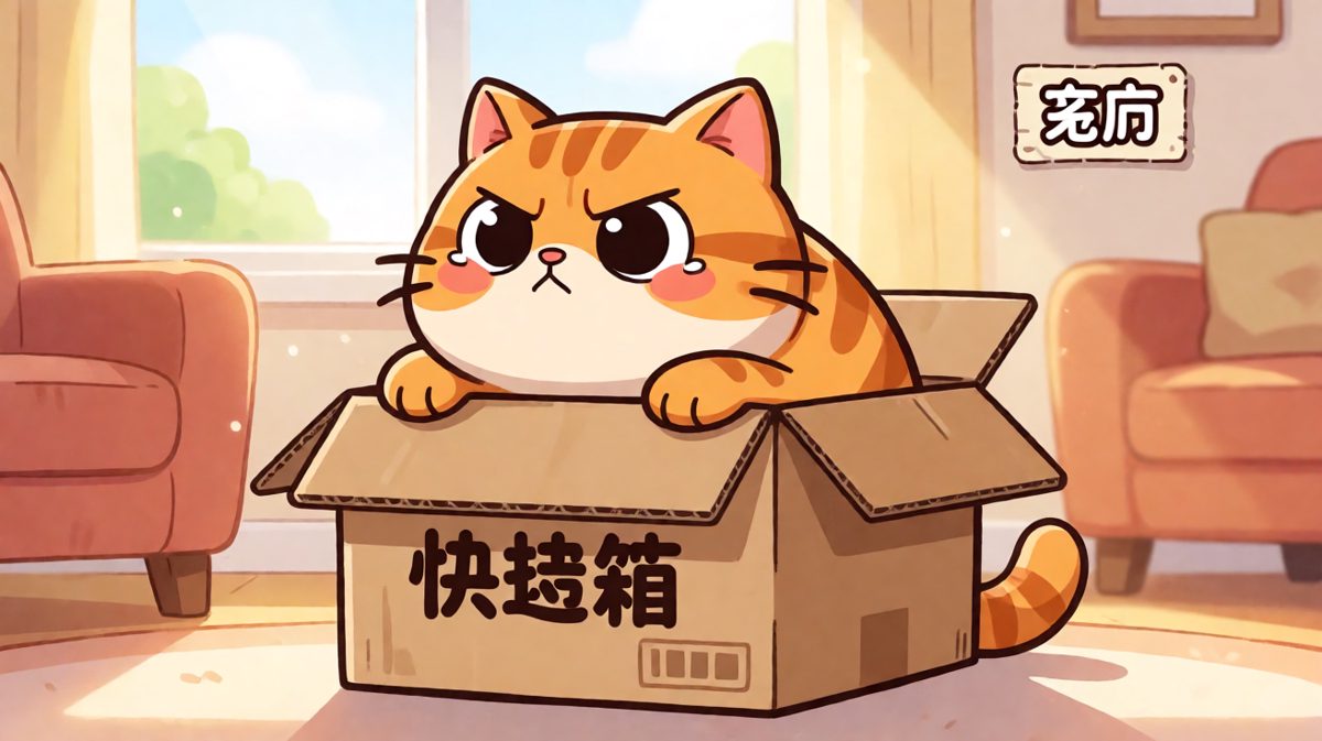只要我够扁，盒子就是我的家！