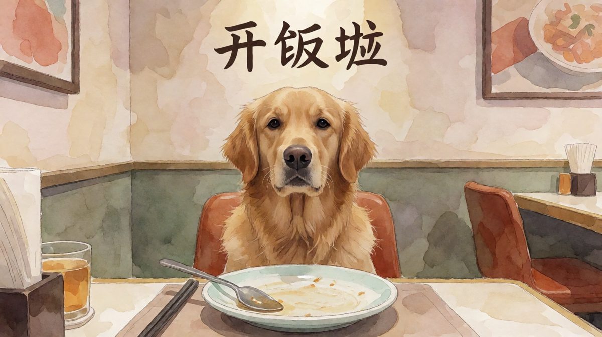 金毛：我等了三个小时，你告诉我碗洗了？