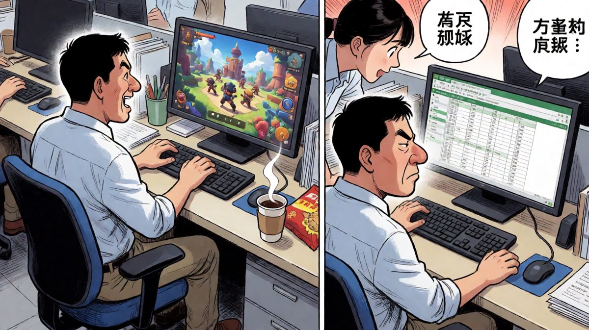 最刺激的时刻——假装工作其实摸鱼