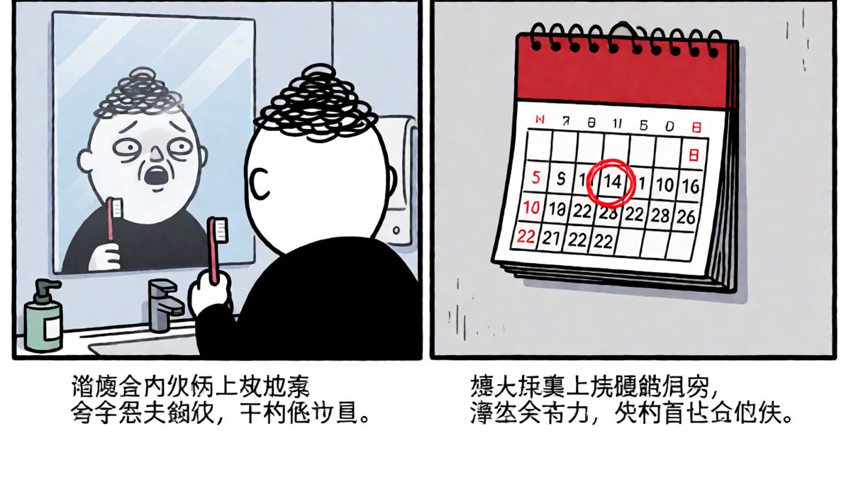 镜子里的自己：你怎么还没醒？