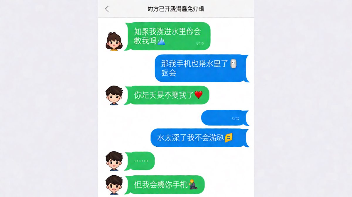 求生欲在线但逻辑清奇，捞手机比捞人重要，让人笑到捶床。