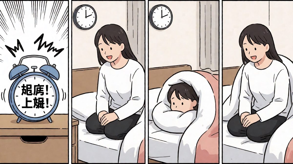 闹钟响了，但我和被子已经签了生死契约。