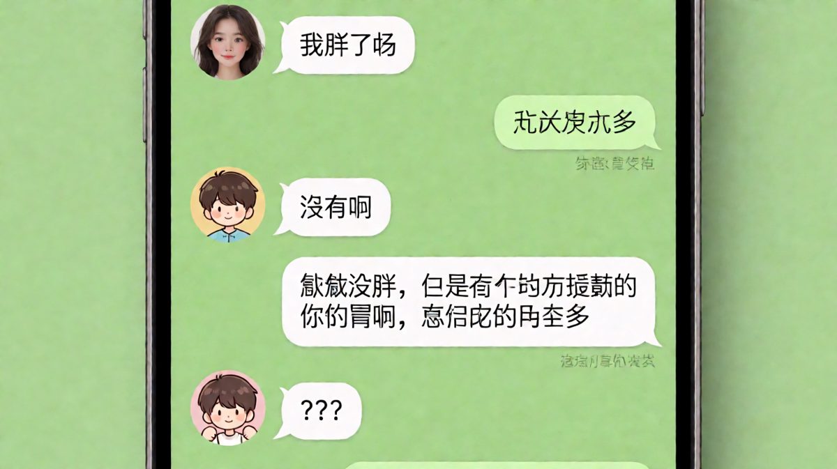 女生问胖不胖，男生精准踩雷现场