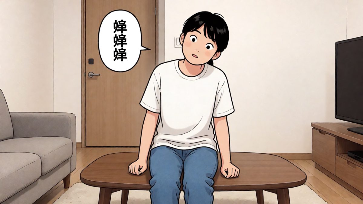 听到敲门声，以为是外卖到了！