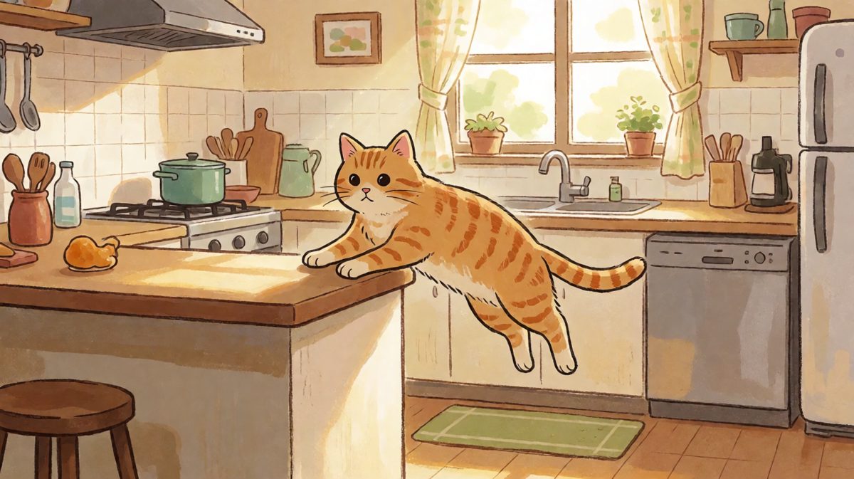 猫猫的自信，从脚滑的那一刻开始崩塌
