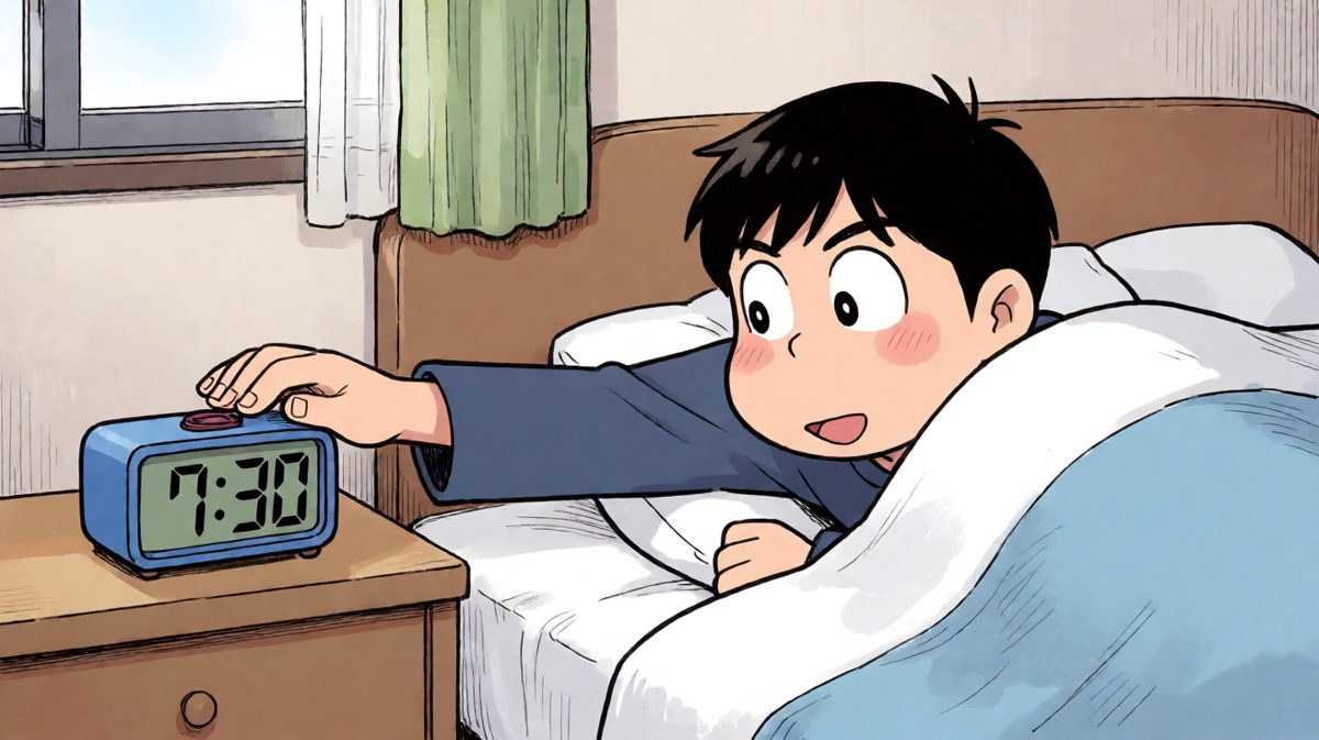 闹钟一响，继续睡