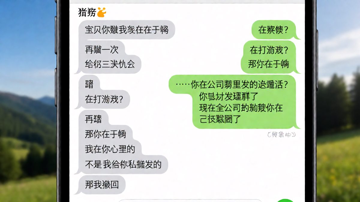 男友想浪漫表白却发错群，全公司都看见了，还被女友截了图。