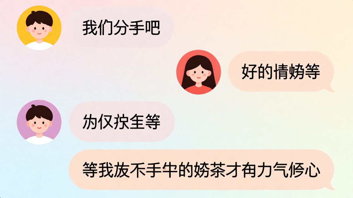 分手谈判前先喝完奶茶再伤心的拖延战术