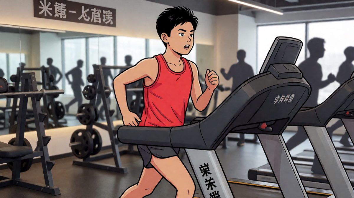 第一天：在健身房挥汗如雨