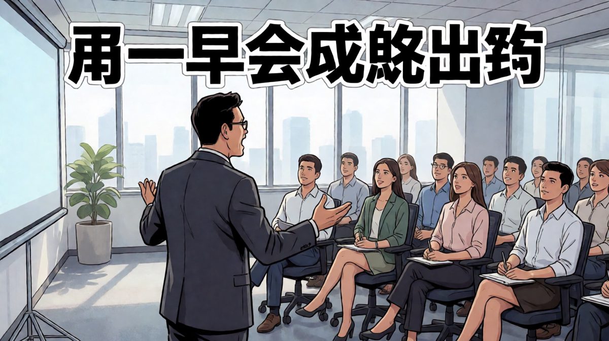 周一早会，老板画饼，我的灵魂已提前下班