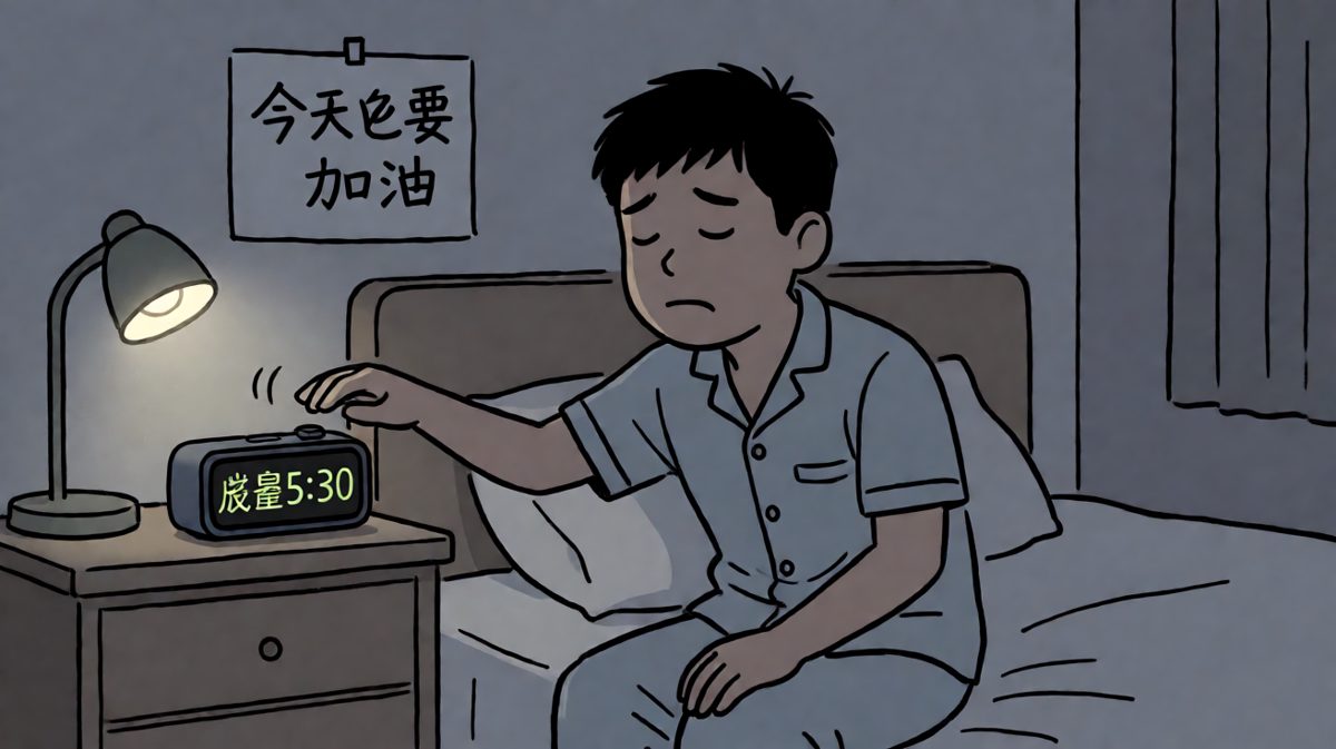 闹钟响了，但灵魂还在沉睡