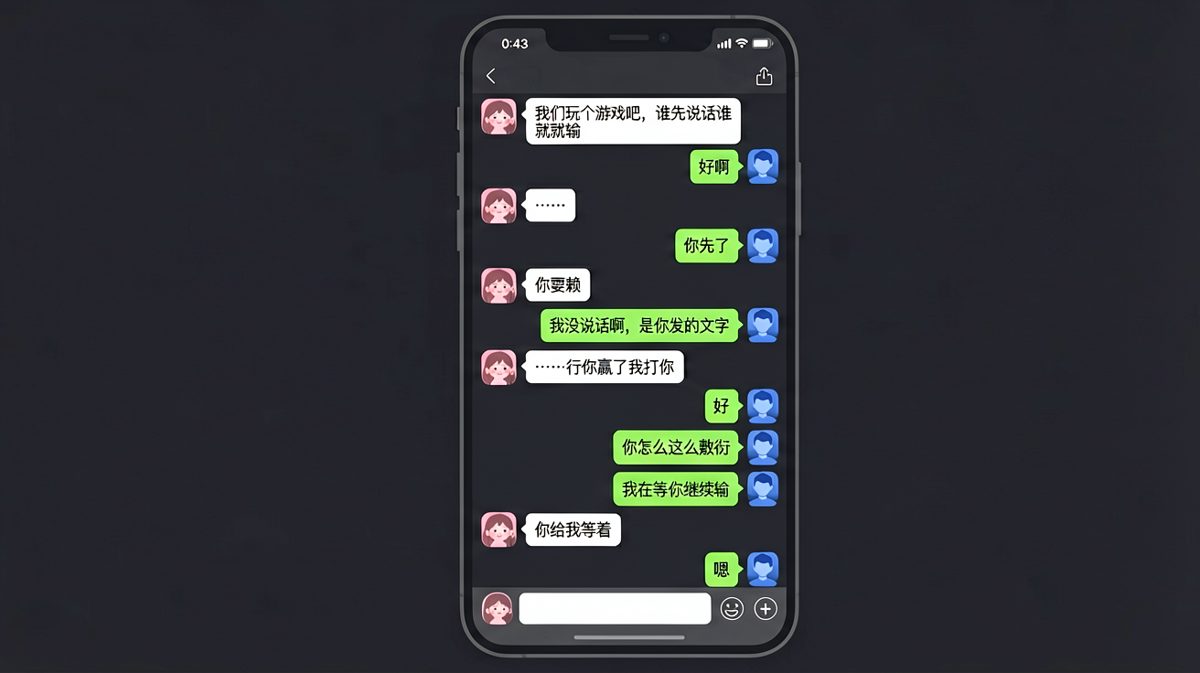 冷战游戏最终靠一句"老公我爱你"收场，输赢早已不重要。