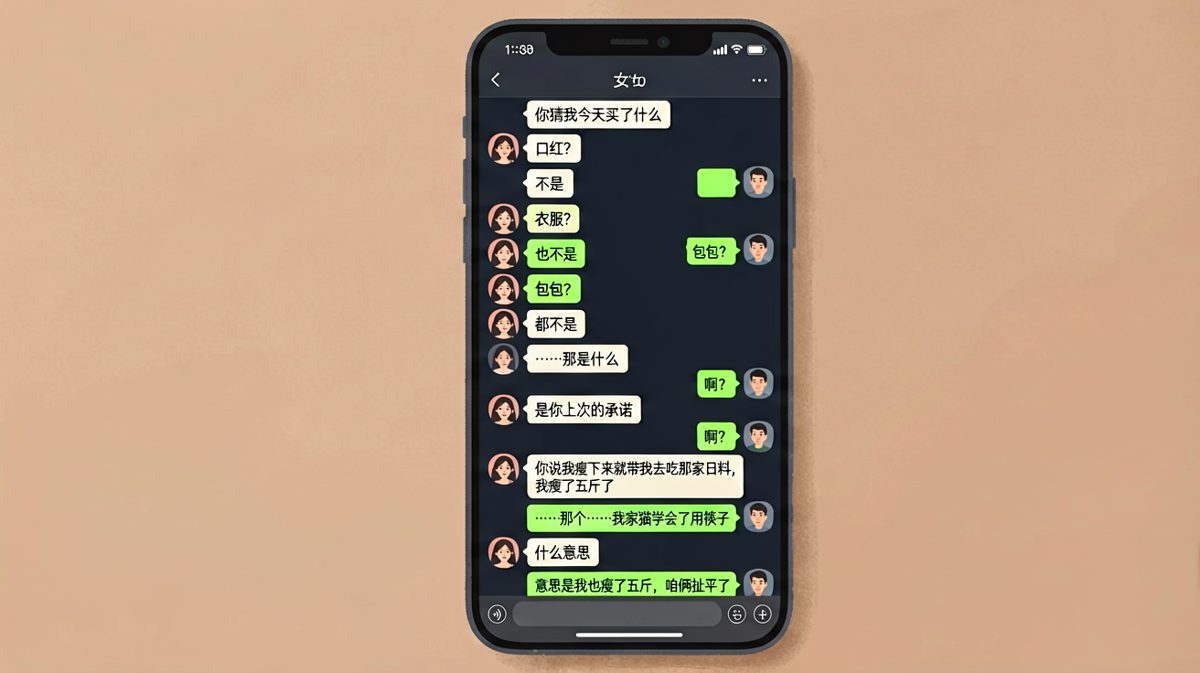 为了逃请客日料，男友居然把锅甩给了自己——以及体重。