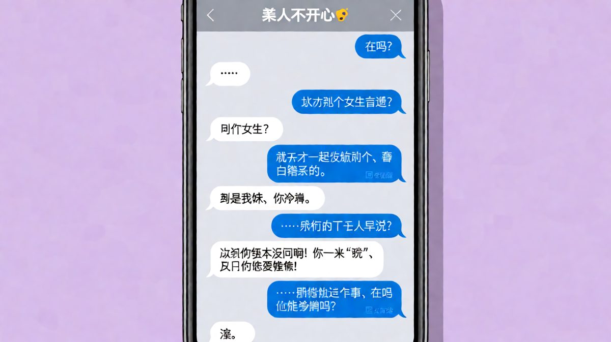 女友一秒变侦探，结果发现是自己脑补过头的社死现场