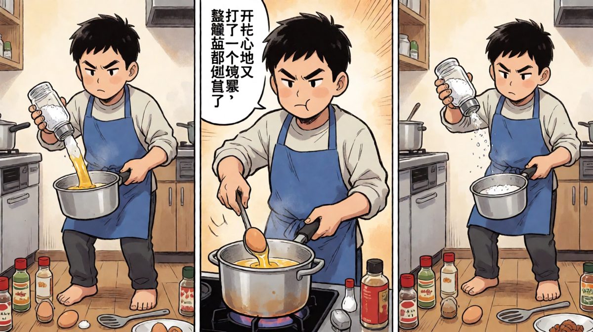 不服输，决定再加一勺盐