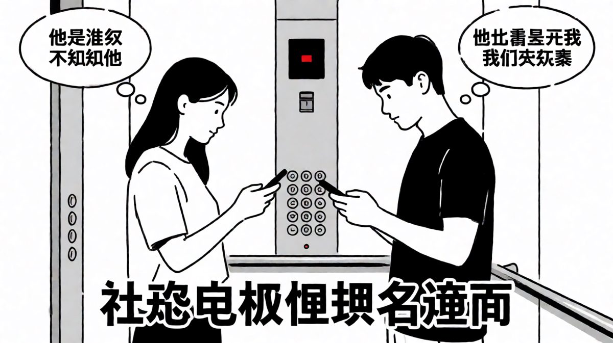 社恐的最高境界：你看不见我，我也看不见你。