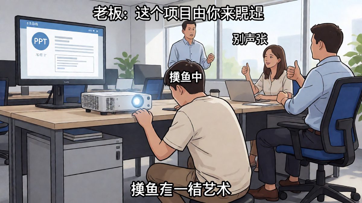 桌下摸鱼，桌上汇报，打工人的双面人生。