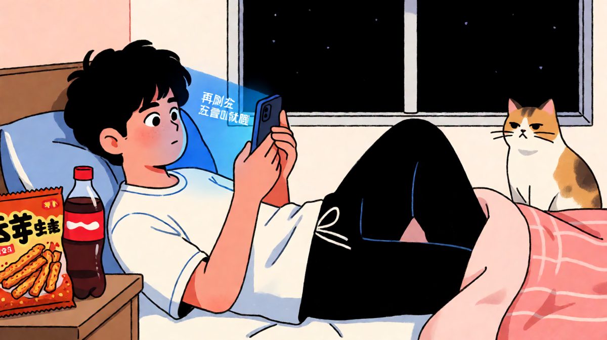 嘴上说早睡，身体却很诚实地打开了短视频APP。