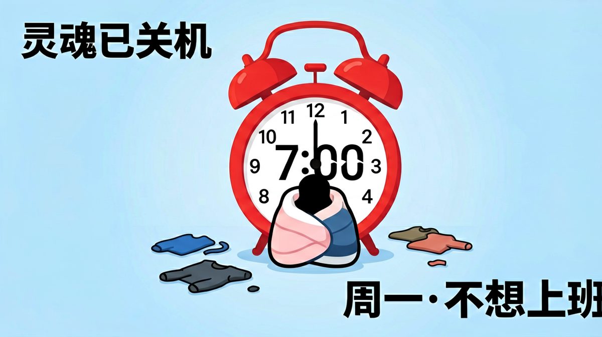 周一闹钟响起的那一刻，人生失去了颜色
