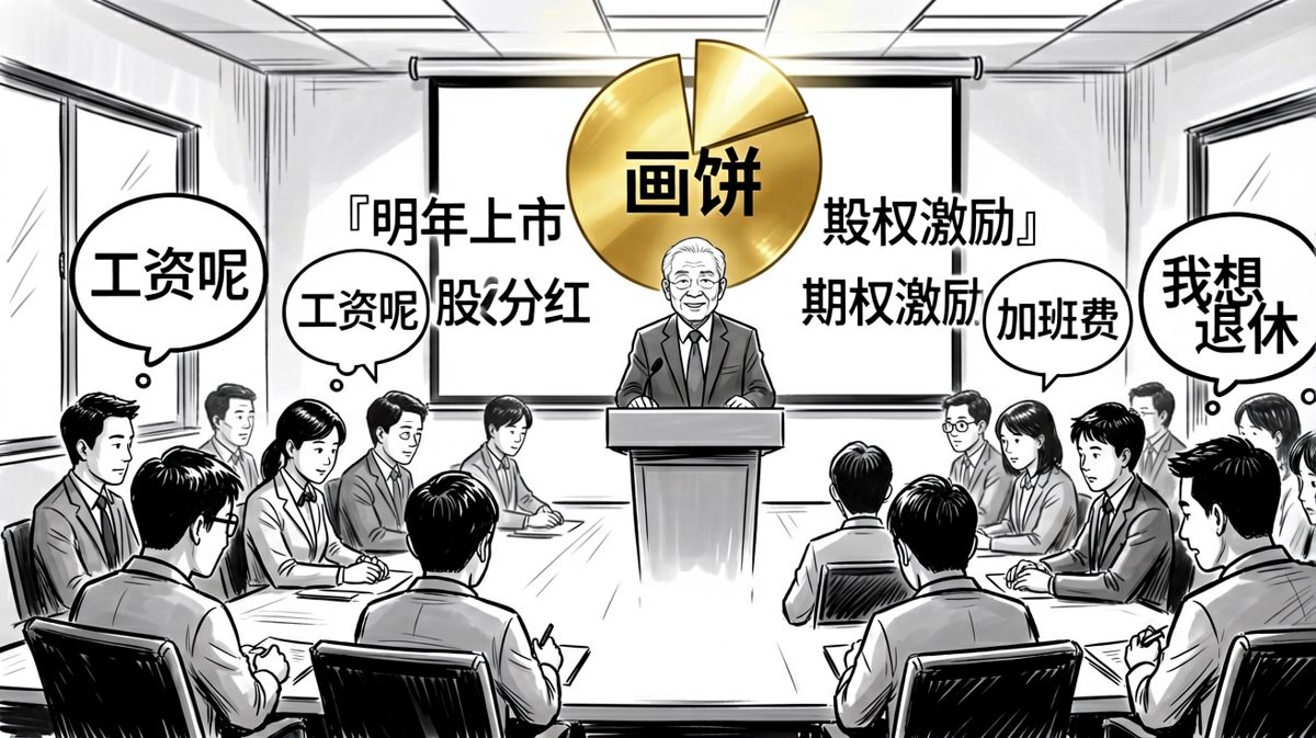 老板画的饼，大到撑死了也吃不完