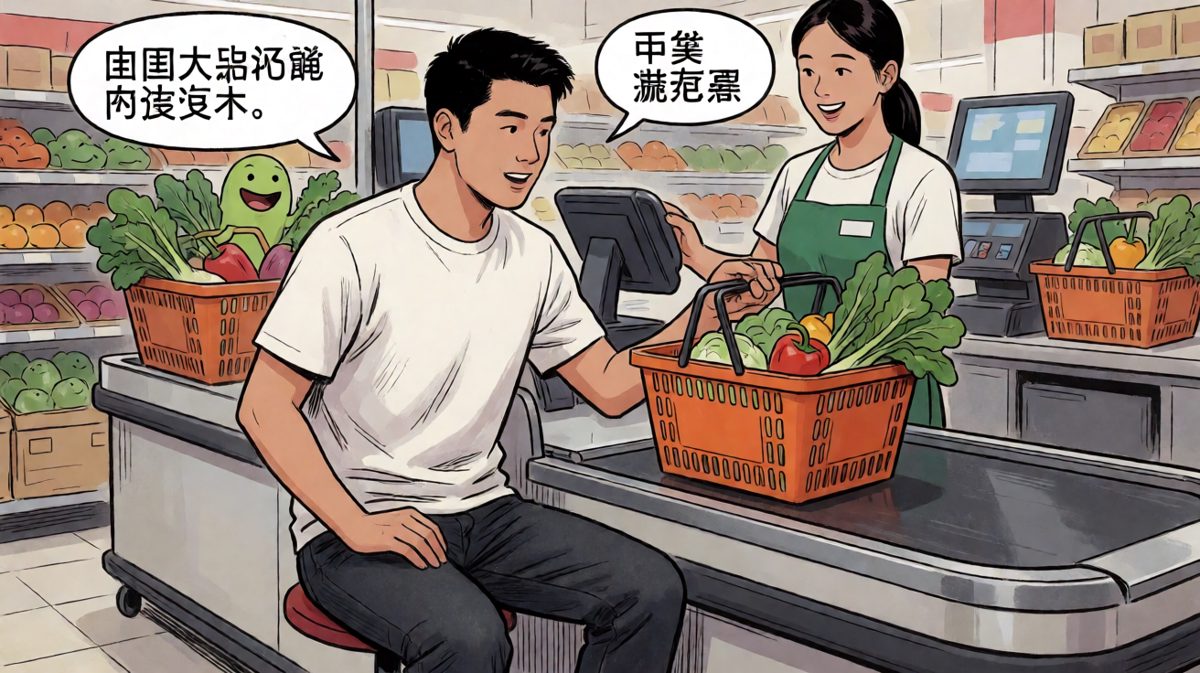 第三格：结账瞬间，发现忘了带钱包……