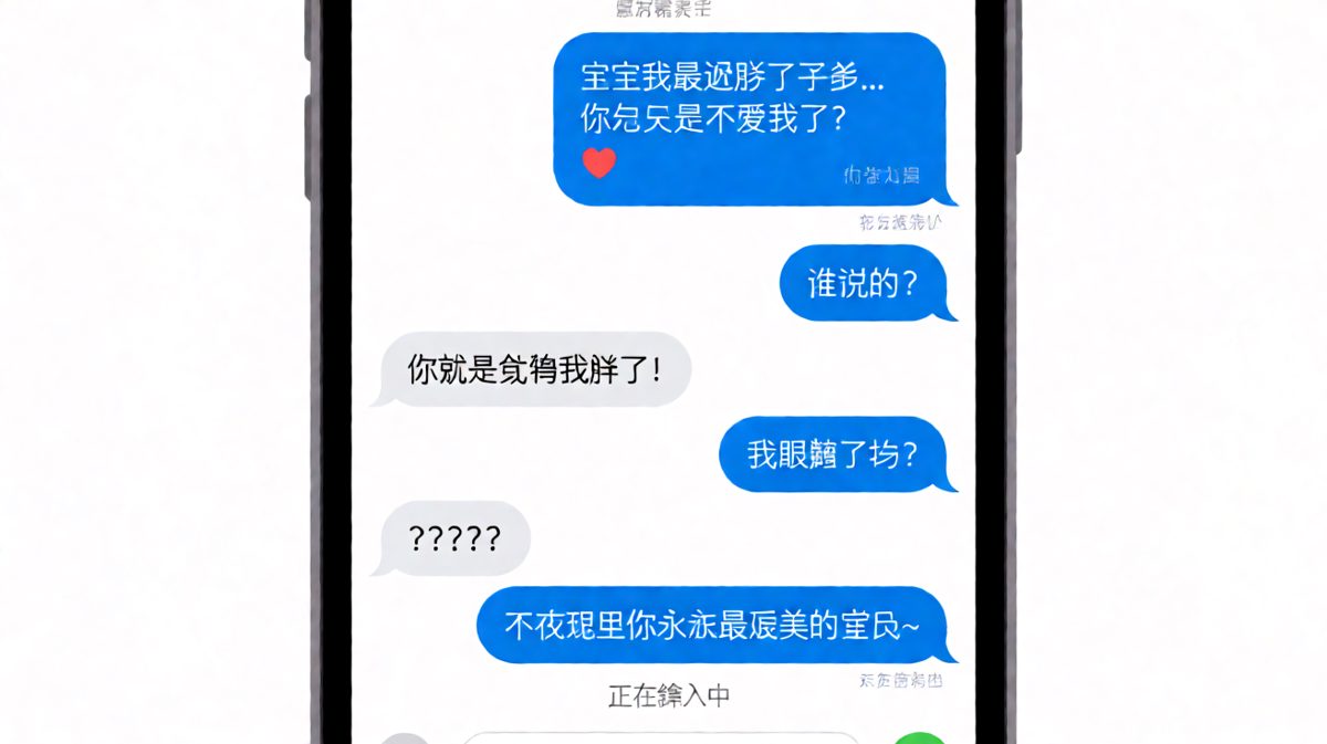 求生欲满分：胖了=不爱我？男方教科书级应答