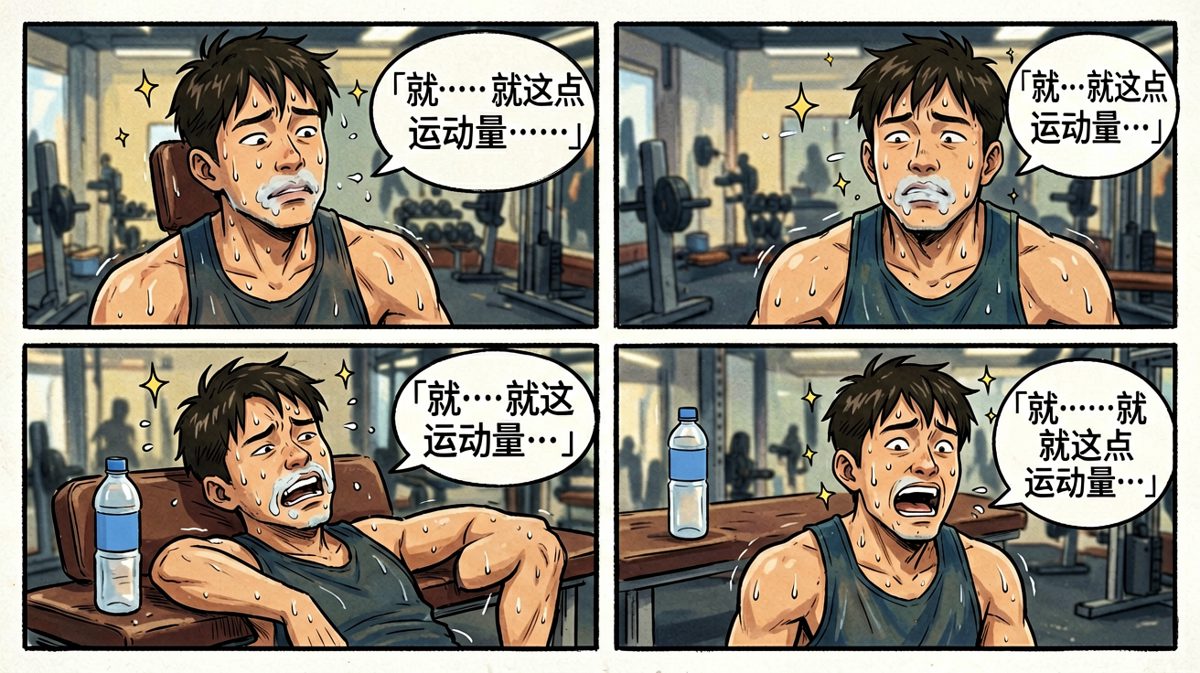 运动两分钟，虚脱两小时