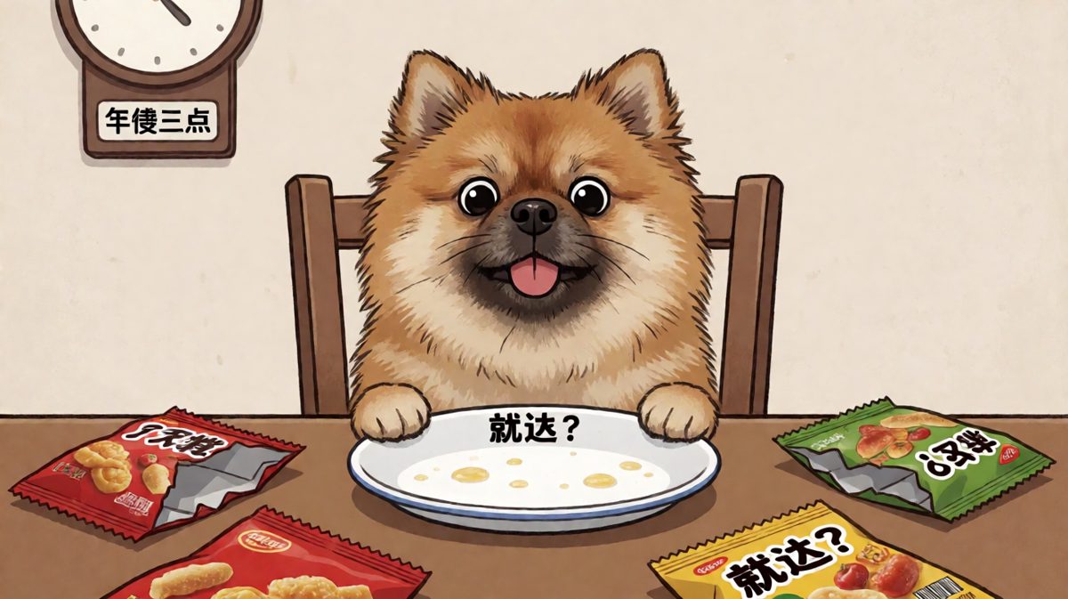 柴犬式碰瓷：我饿了三分钟了