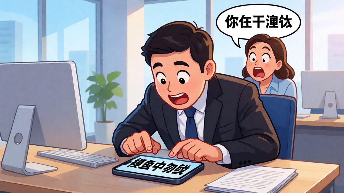 摸鱼被抓包的社死瞬间