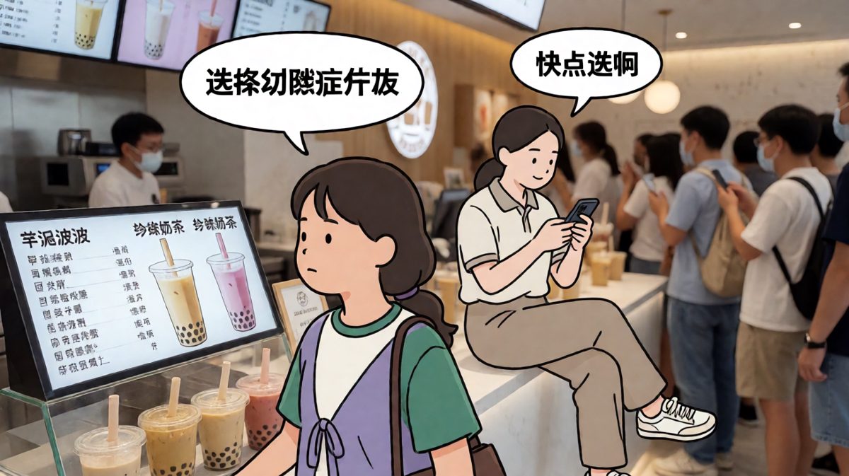奶茶点单的选择困难
