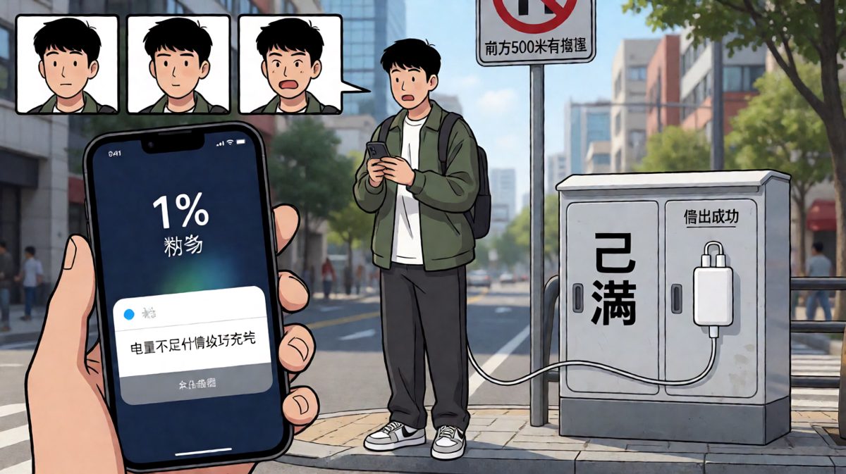 手机电量1%时的恐慌，不亚于生命垂危。