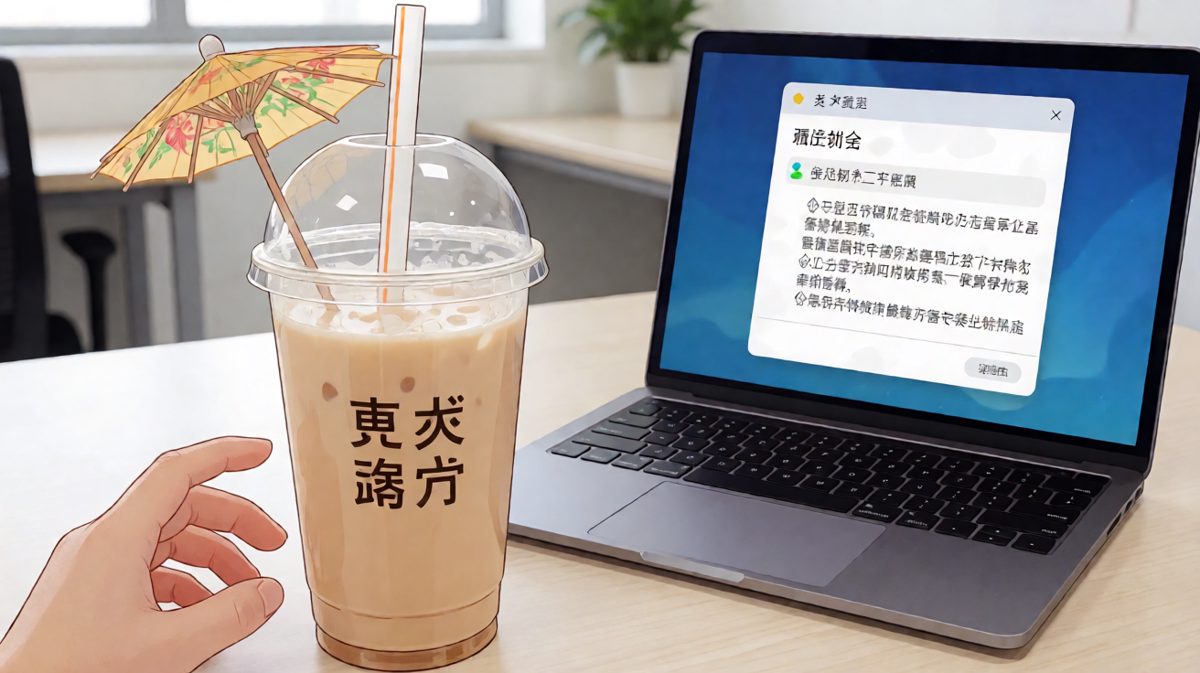 工作可以不认真，但奶茶必须一口都不能少