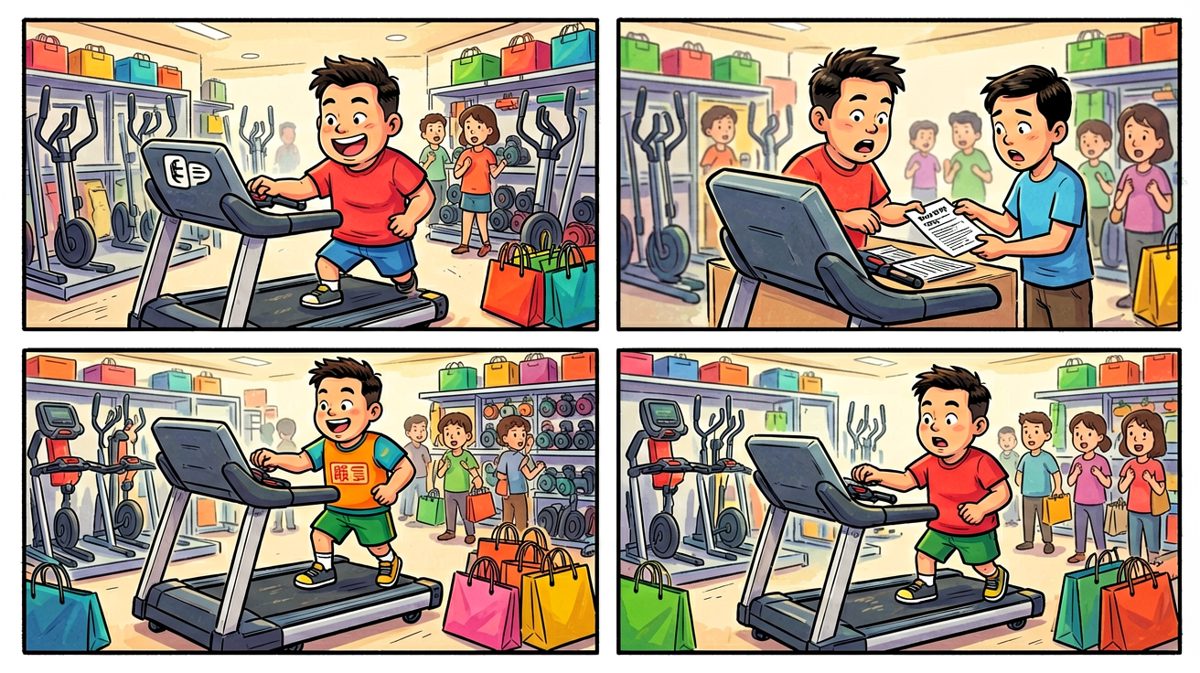 跑步机买好了，就差锻炼了！