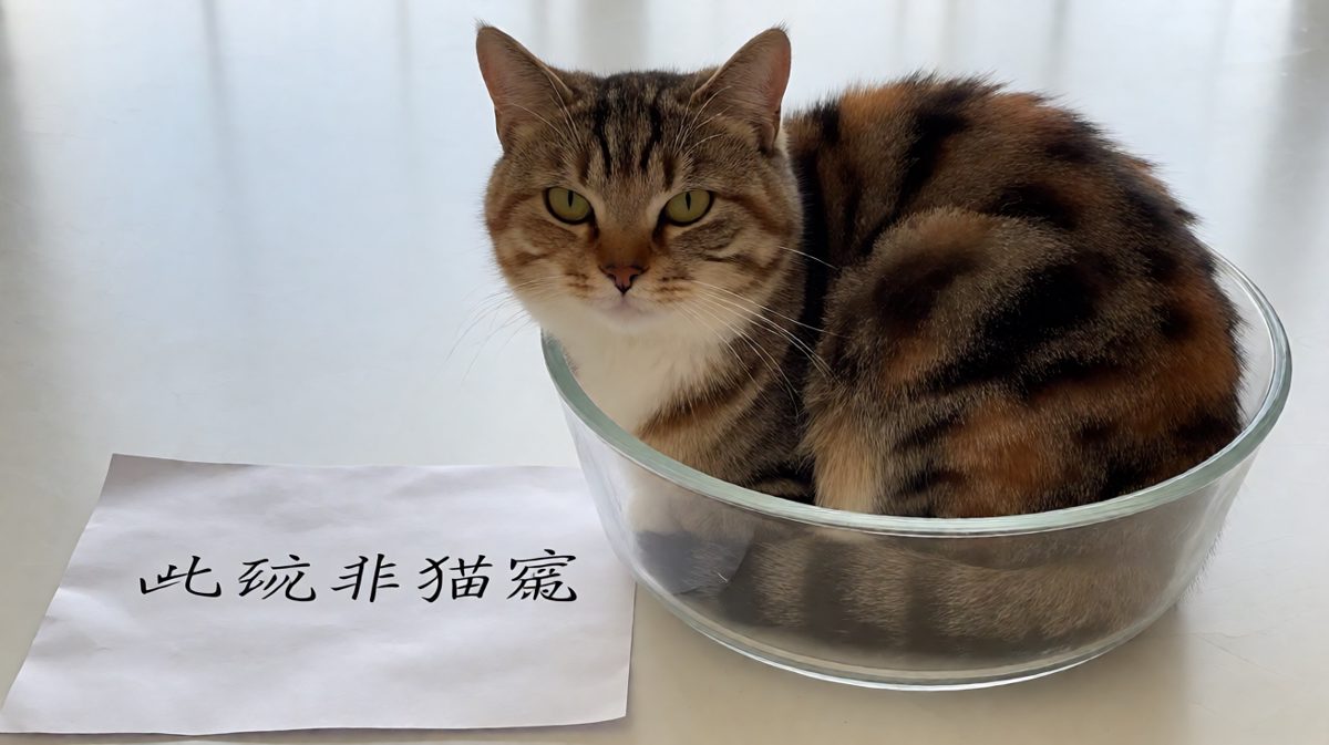 猫：只要我够圆，就没有装不下我的容器。
