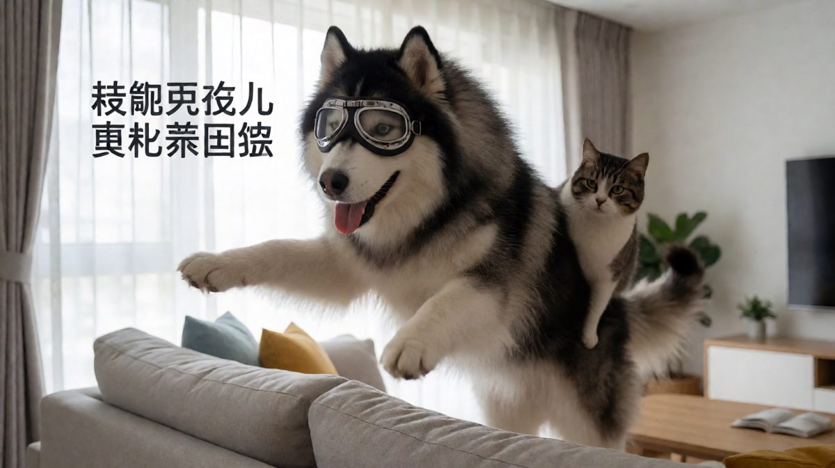 哈士奇机长：各位乘客请坐好，本次航班即将坠毁！