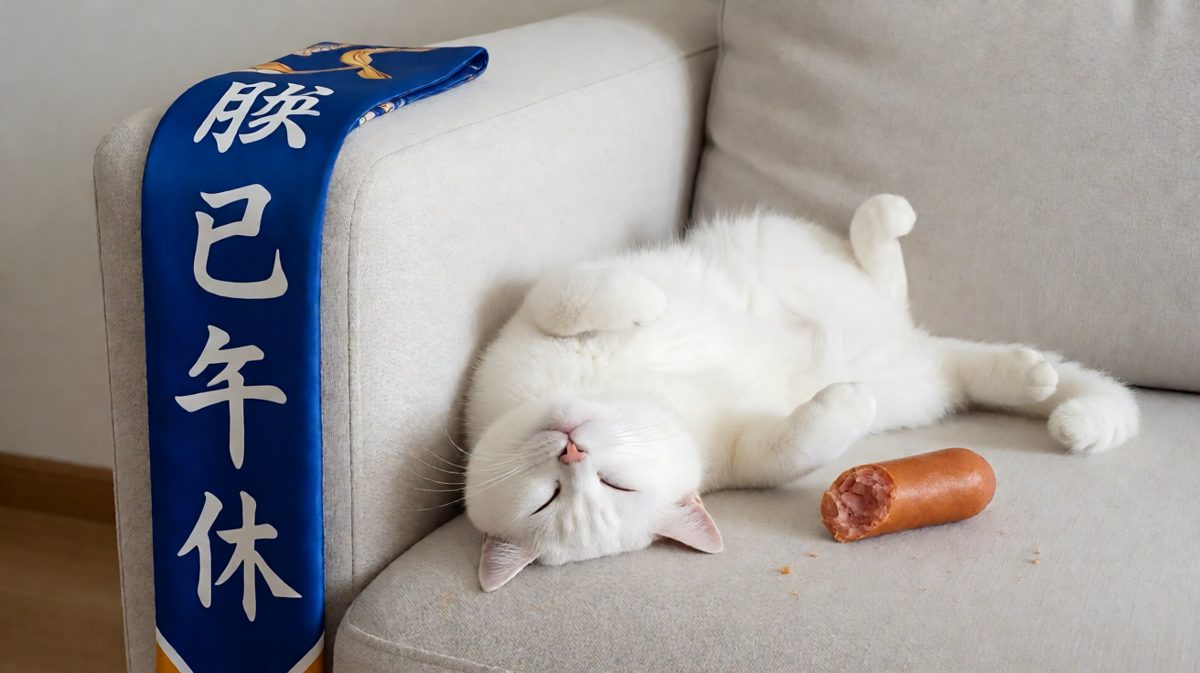 猫主子：凡人勿扰，本宫正在补觉。