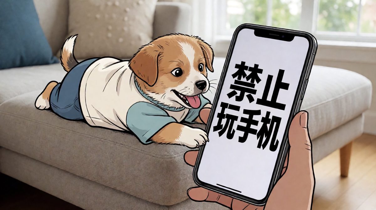 狗子：铲屎的！放下手机陪我玩！