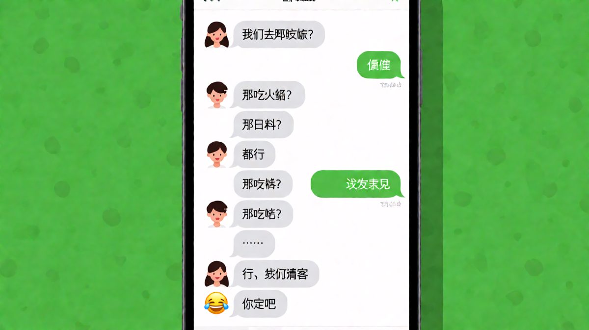 情侣关于'随便'的经典对话，男生最终请客破防