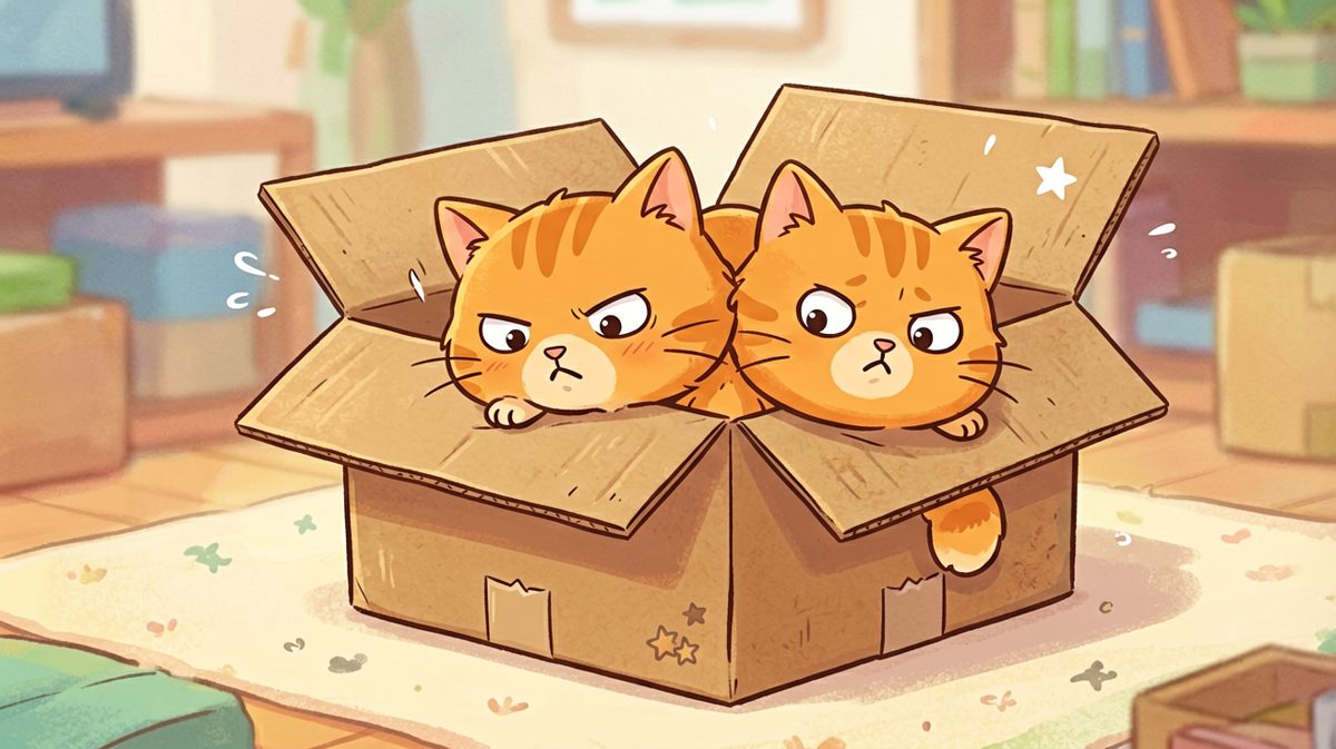 只要思想不滑坡，办法总比困难多——猫：这个箱子是我的！