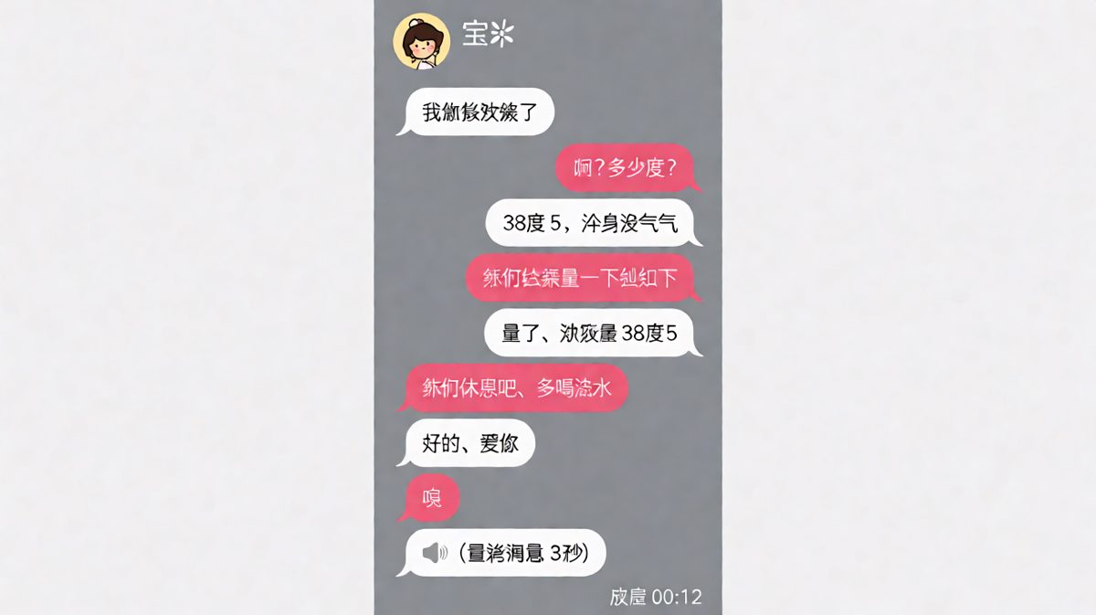 女生装病求安慰，男生理智到令人心疼