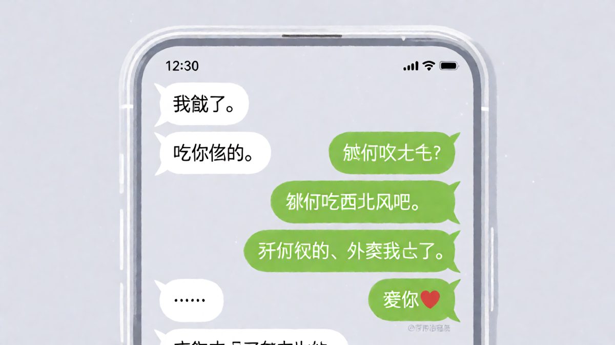 男友喊饿，女友先敷衍后点外卖，反转超暖